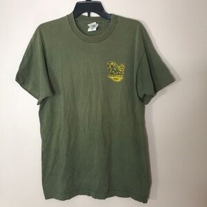 Vintage fruit of the loom heavy‎ tag half moon beach unisex T-shirt size large